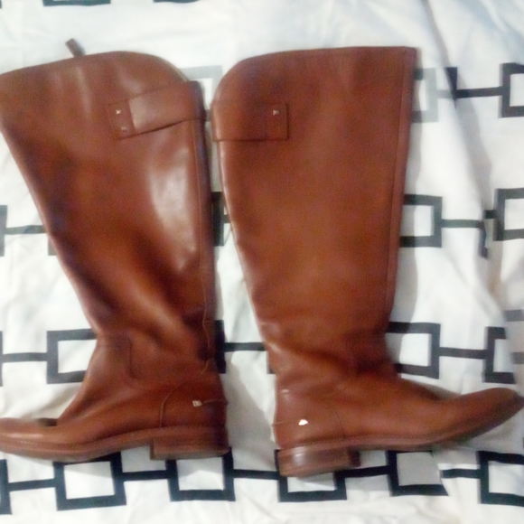 Franco Sarto knee high Italian Leather riding boots - Picture 1 of 8